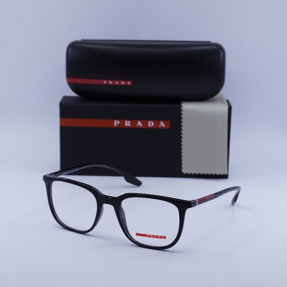 Final Price! Prada Sport PS01OV 1AB1O1 Black Eyeglasses 50mm - Picture 1 of 9